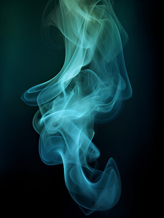 Abstract smoke on black background. Design element for your artworks.の素材