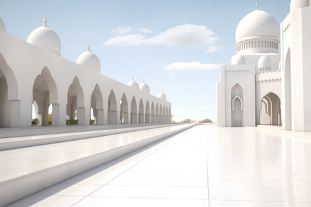 Sheikh Zayed Grand Mosque in Abu Dhabi, United Arab Emiratesの素材