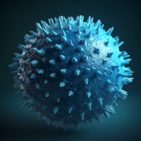 Coronavirus 2019-nCoV. 3D illustrationの素材