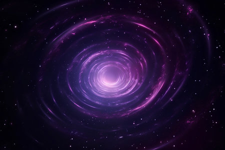 Galaxy in outer space, computer generated abstract background, 3D renderingの素材