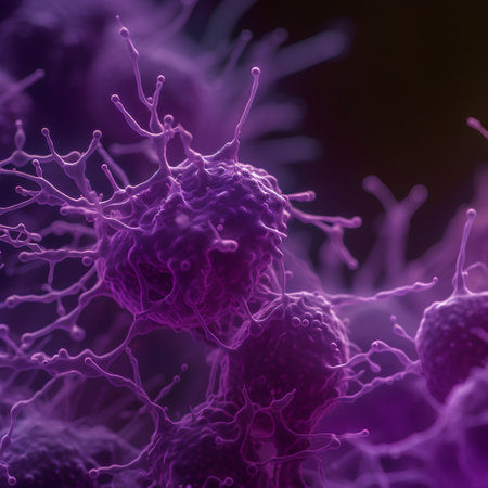 cancer cell or tumor illustration in high detail as a medical science backgroundの素材