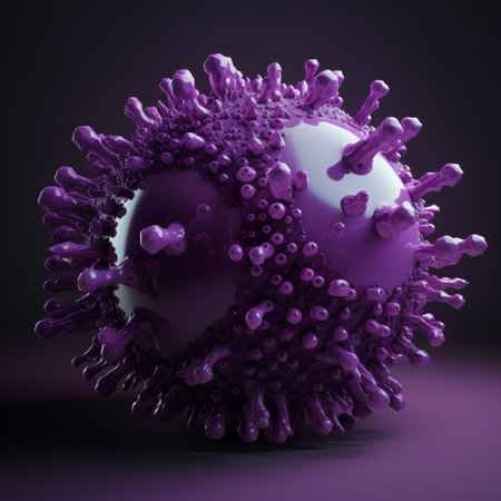 Coronavirus 2019-nCoV. 3d illustrationの素材