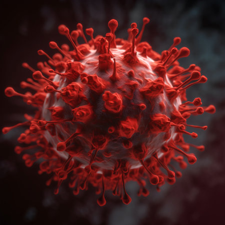 Coronavirus 2019-nCoV. 3D illustrationの素材