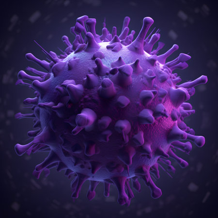 3d render of coronavirus 2019-nCov.の素材
