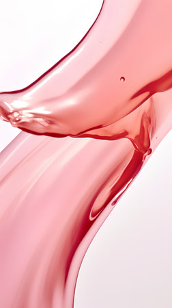 splash of red wine on a white background. 3d renderingの素材
