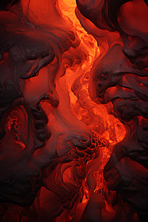 Abstract fire background. Design element for brochure, advertisements, presentation, web and other graphic designer works. Digital collage.の素材