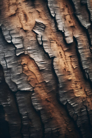 The surface of the old tree. Abstract background and texture for design.の素材