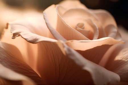 close up of rose petals in soft light, shallow depth of fieldの素材