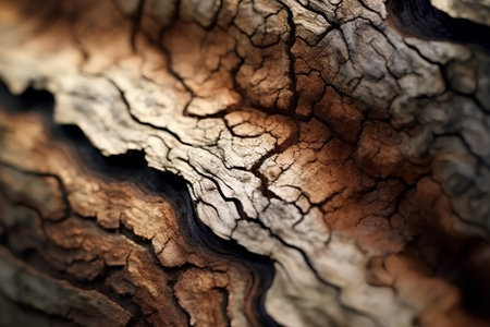 Close up of the bark of an old tree as a background.の素材