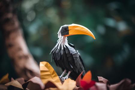 Toucan bird in the forest. Bird in the nature.の素材