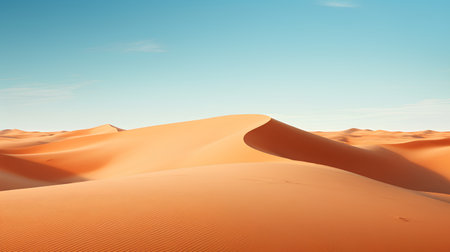 Desert sand dunes in the Sahara desert. 3d renderの素材