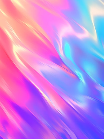 abstract background with smooth lines in blue, pink and yellow colorsの素材