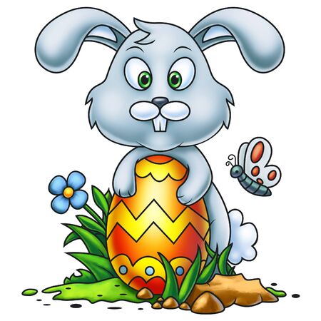 Cute Little Easter Bunnyの写真素材