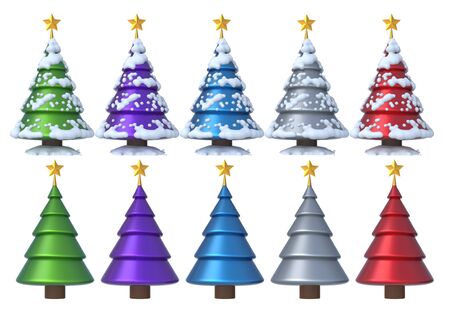 Christmas Tree 3D Set 2の写真素材