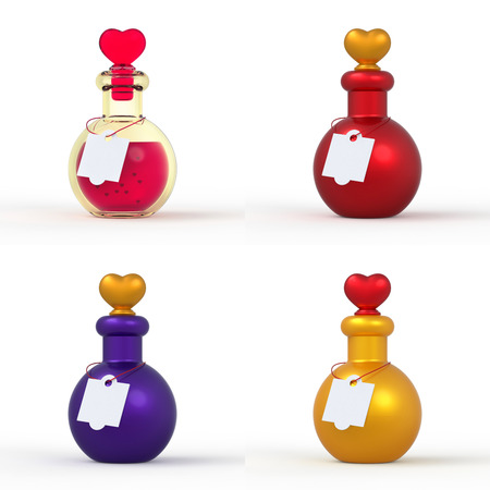 Love Potion Bottle 3D Set 1の写真素材