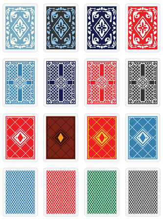 Playing Cards -  Back Design Setのイラスト素材