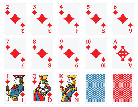 Playing Cards - Diamonds Setのイラスト素材