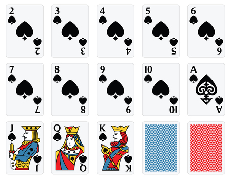 Playing Cards - Spades Setのイラスト素材