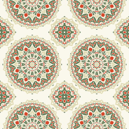 Abstract floral seamless pattern. Contains all kind of styles from retro to complex mandala decorations. Great for wallpapers, backgrounds, wrapping paper, surface textures.のイラスト素材