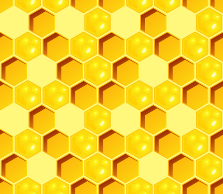 Honeycomb Seamless Vector Pattern. Great for backgrounds, wallpapers, games and other design projects.のイラスト素材