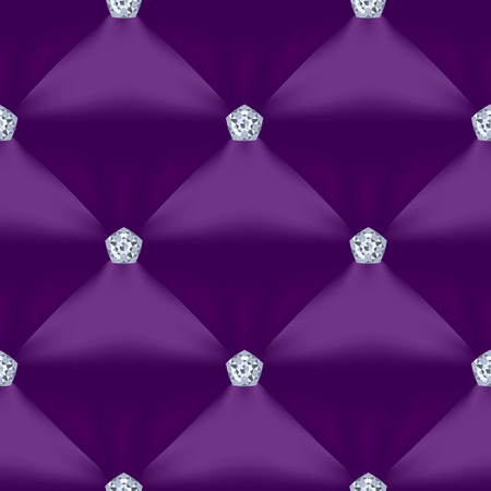 Purple Quilted Seamless Vector Pattern.Vector background made with gradient mesh. Great for luxury and VIP projects.のイラスト素材