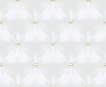White Quilted Seamless Vector Pattern.Vector background made with gradient mesh. Great for luxury and VIP projects.のイラスト素材
