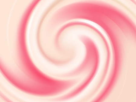 Vanilla and Strawberry Cream Abstract Vector Texture. Background made with gradient mesh.のイラスト素材