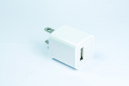 Electrical adapter to USB portの写真素材