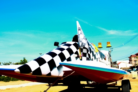 Super speed boatの写真素材