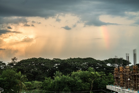 sky with rainbow