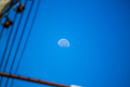 moon Electricity postの写真素材