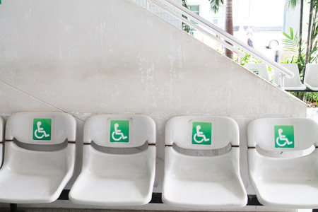 plastic chairsの写真素材