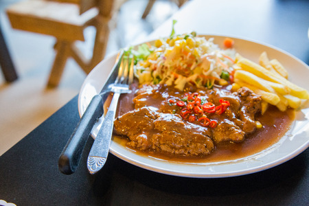 steak dinnerの写真素材