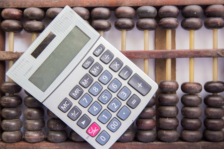 calculator new and oldの写真素材