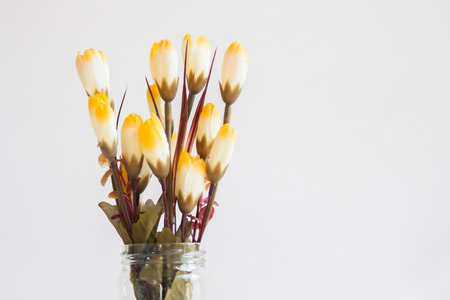 Artificial flower in vase