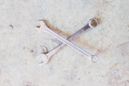 tool repair in garageの写真素材