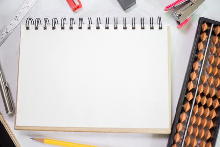 note and stationary for studentの写真素材