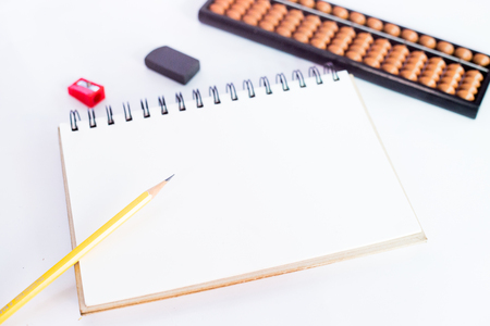 note and stationary for studentの写真素材