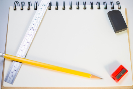 note and stationary for studentの写真素材
