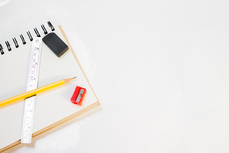 note and stationary for studentの写真素材