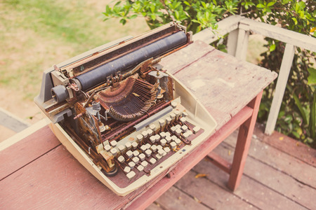 old typewriting vintage styleの写真素材