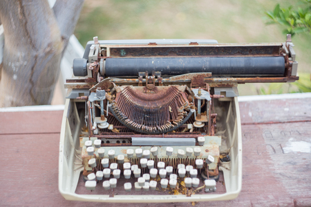 old typewriting vintage styleの写真素材