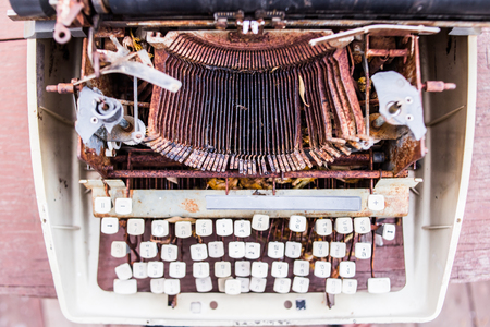 old typewriting vintage styleの写真素材