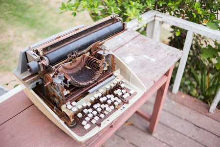 old typewriting vintage styleの写真素材