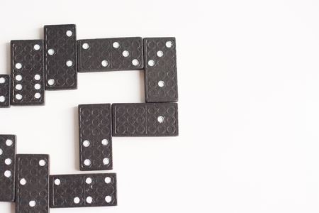 domino is a toy of dot sequence.の写真素材