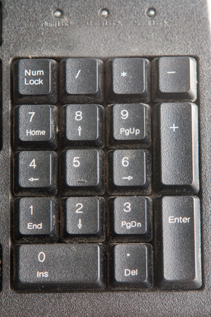 old black keyboard for computerの写真素材