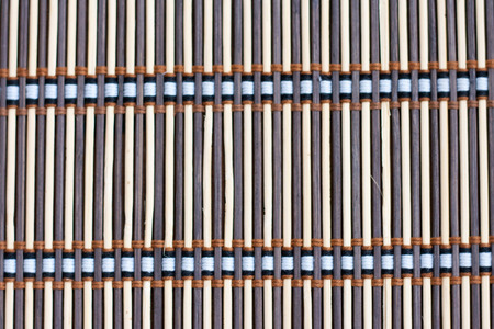 curtain made a bamboo wood use in living roomの写真素材