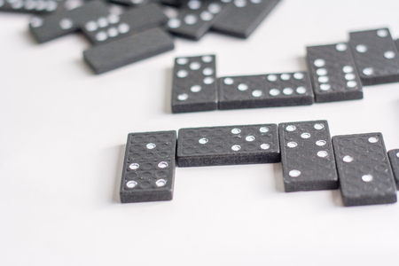 domino is a toy of dot sequence.の写真素材
