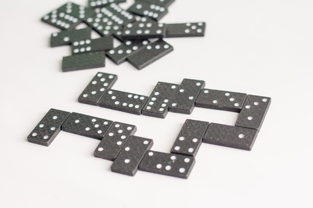 domino is a toy of dot sequence.の写真素材