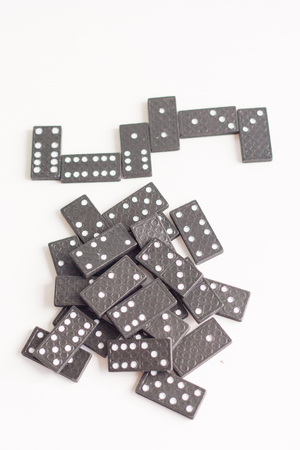 domino is a toy of dot sequence.の写真素材